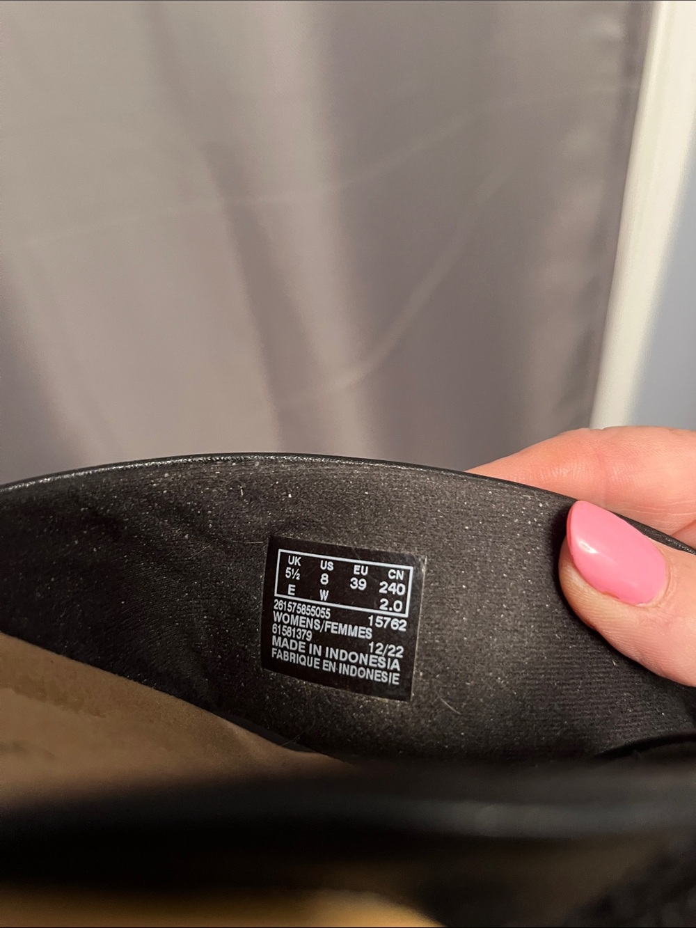 Clarks Black Crossover Slide Sandals with Tan Footbed - Picture 2 of 5